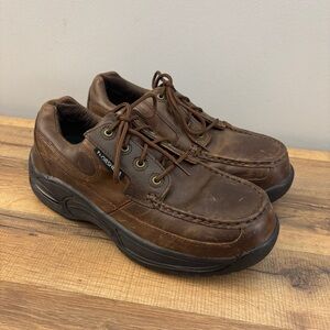 Florsheim Polaris Composite Toe Work Oxford Shoe Casual Brown Men’s